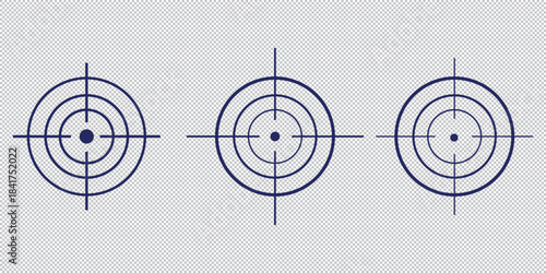 Gun target icon for web and app. vector illustration