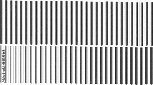 Double row of barcode stripes pattern