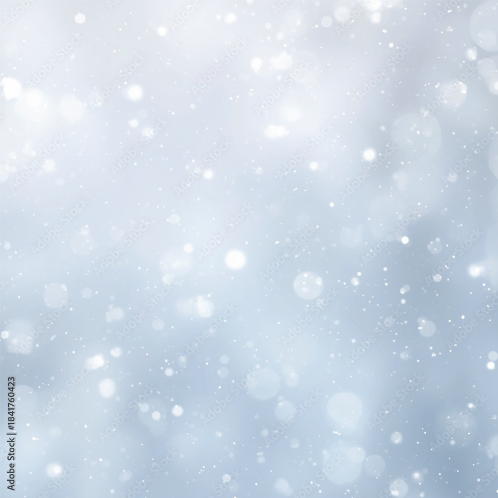 Fototapeta premium Soft Light Snowfall Overlay in Minimal Vector Style