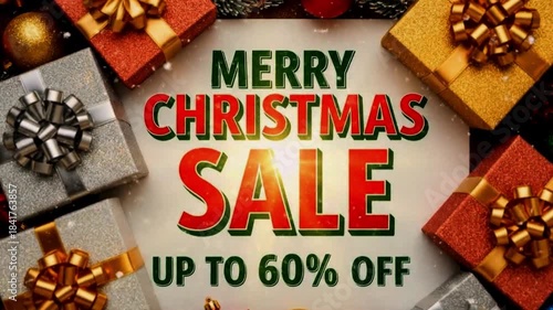 Merry Christmas sale up to 60% off with gifts