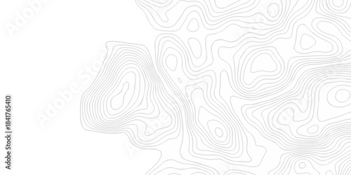 Abstract topography pattern seamless lines sea map modern design white background. Abstract digital topographic contour map concept space geometric strip grid line. Natural discovery of maps.