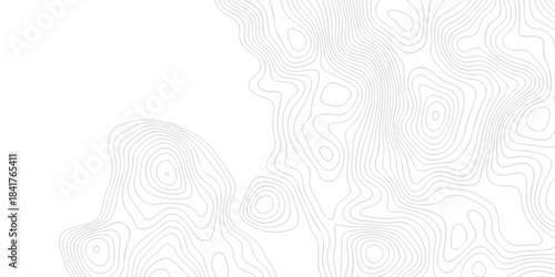 Abstract topography pattern seamless lines sea map modern design white background. Abstract digital topographic contour map concept space geometric strip grid line. Natural discovery of maps.