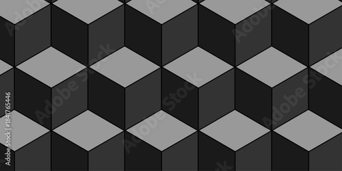 3d modeling cubes Illustration decoration seamless white material pattern square design.
