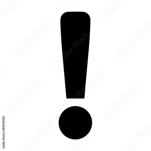 Red 3D exclamation mark symbol sign icon illustration for danger warning attention concept