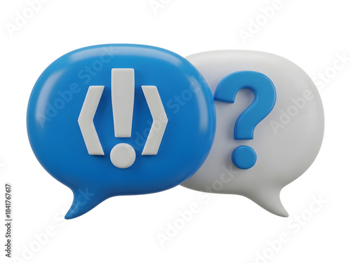 Chat Bubbles Exclamation Question Transparent PNG Icon
