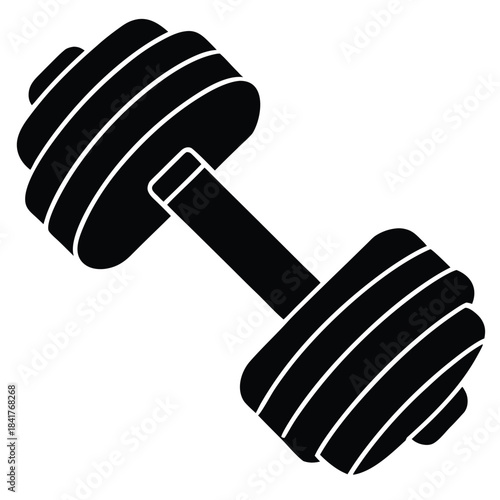 dumbbell isolated on white background