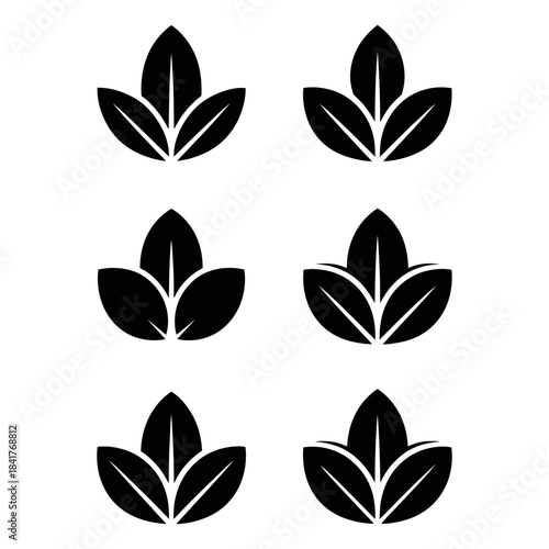 vector set of leaves