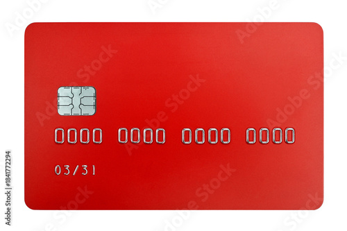 Plastic bank credit card