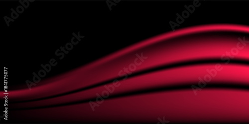 Vector red line background curve element with white space for text and message design, overlapping layers, vector