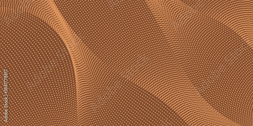 Warm abstract background with glowing, smooth, wavy lines and a bronze-orange color palette.