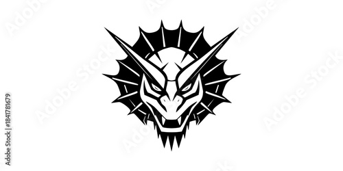 Vector cobra snake with hood logo and icon design template