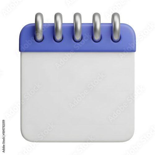 Blank calendar icon simple planner png