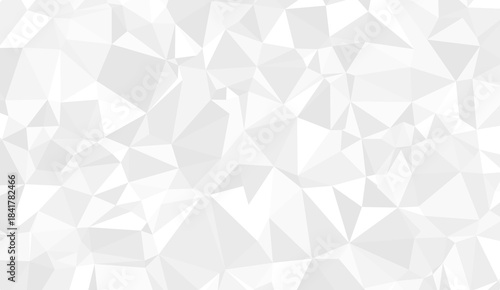 Abstract white geometric triangle 3D background. Gray White Polygon Mosaic Background, business and corporate background. Abstract white geometric triangle 3D background