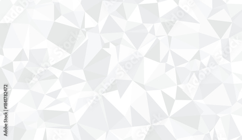 Abstract white geometric triangle 3D background. Gray White Polygon Mosaic Background, business and corporate background. Abstract white geometric triangle 3D background