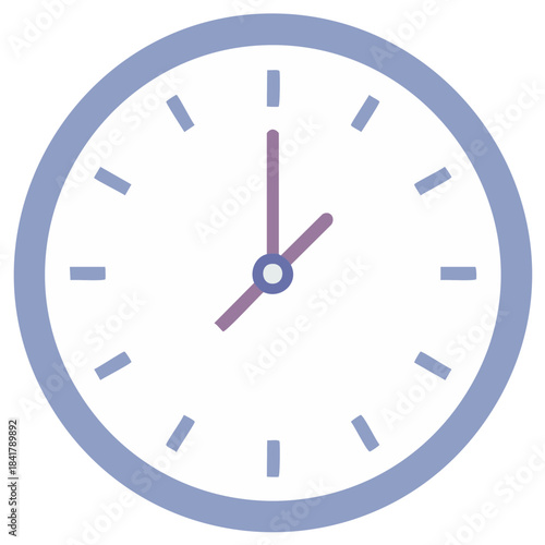 Minimalist clock with minute and hour hands showing time passing quietly and consistently