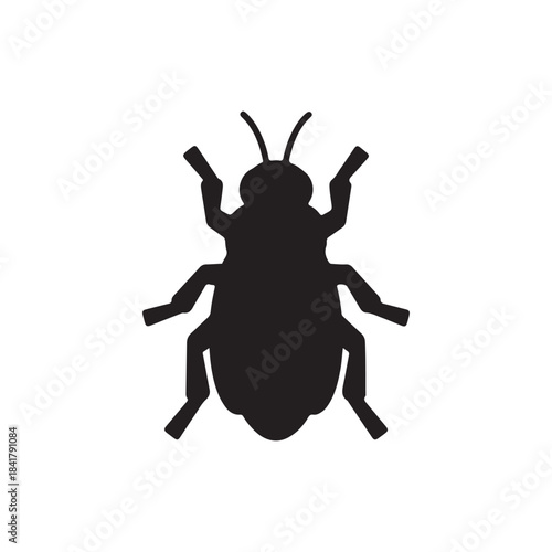 An insect, used to represent software errors, viruses, or glitches.