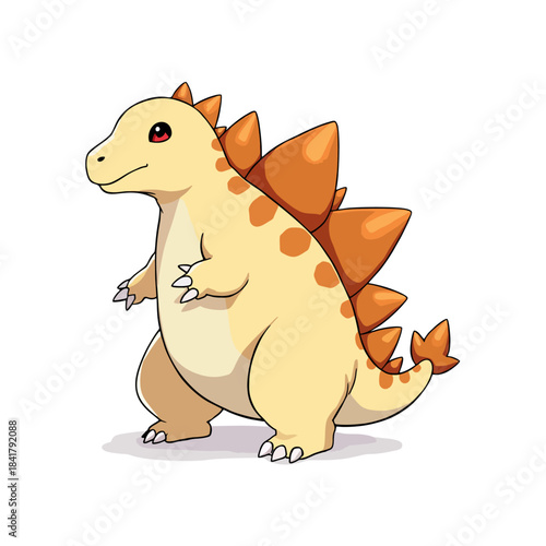 Cute Stegosaurus Clipart 03