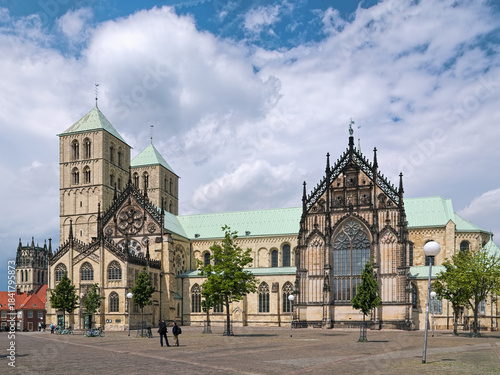 Munster, Germany. Munster Cathedral or St. Paul's Cathedral. The foundation stone for the present cathedral was laid in 1225. The cathedral was consecrated on September 30, 1264.