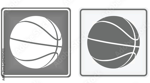 Basketball playfield sign. vector illustration
