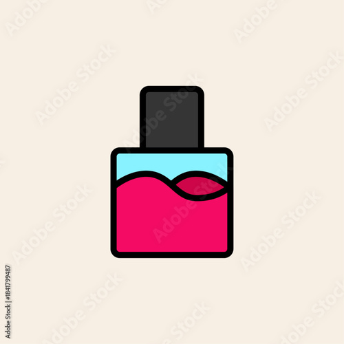 perfume bottle vector illustration