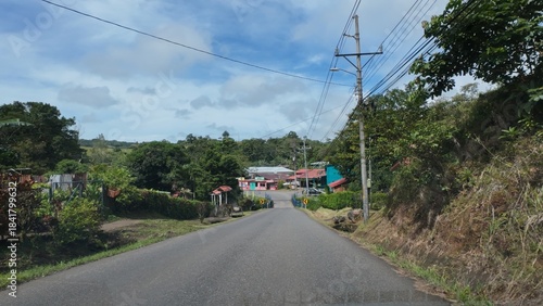 Idyllic Palm-Lined Beach in Costa Rica
