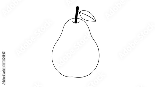 pear isolated on white background