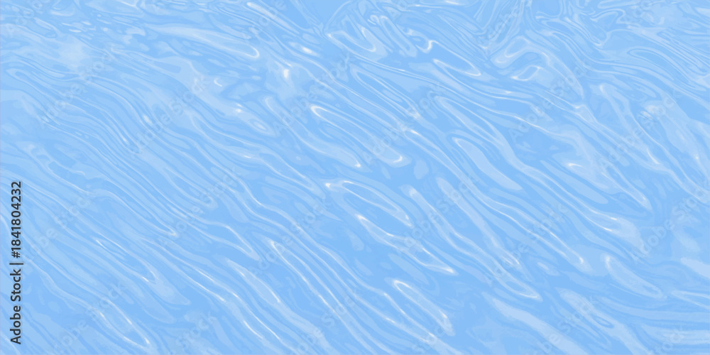 Obraz premium Blue water surface texture with abstract ripples and light reflections, capturing the nature of the sea or a swimming pool. Abstract shiny blue liquid paint background, Beautiful and shiny blue marble