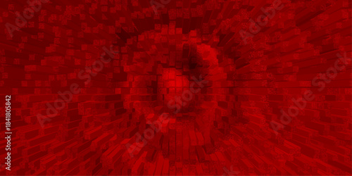 red binary code background