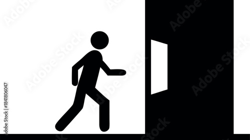 Person bravely stepping out of their comfort zone into new experiences