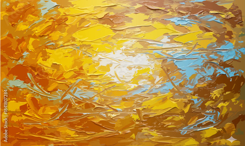 Whispers of Light, Blue Echo in Gold, whispers of light, blue echo in gold, abstract light art, ethereal glow artwork, golden blue harmony, luminous abstract design, serene light whispers, background,