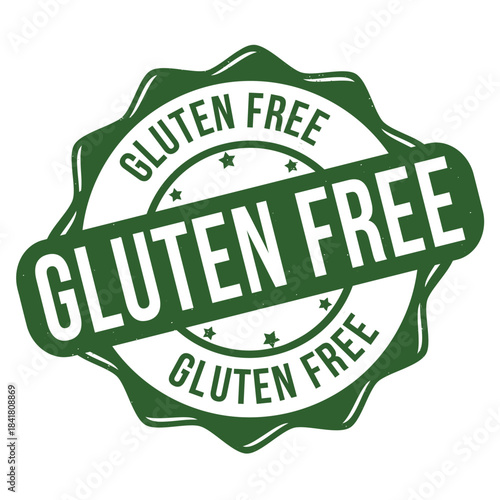 Gluten free grunge rubber stamp