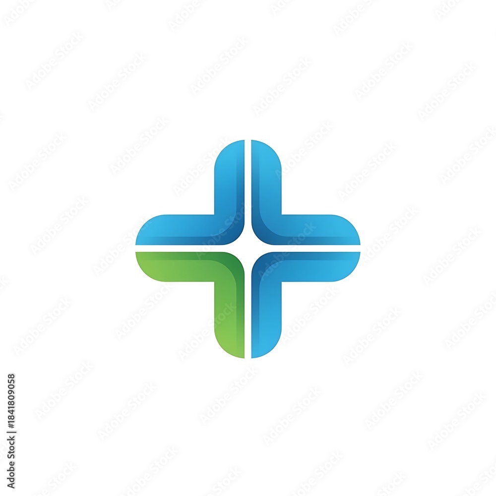 Obraz premium Medical Cross Logo Inspiration
