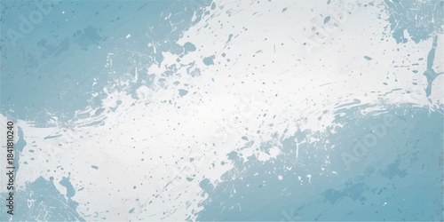 Abstract blue water splash texture on white background for clean nature backdrop