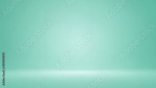 A clean and modern studio backdrop featuring a soft mint green gradient color scheme