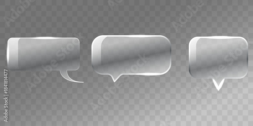 Digital Communication Bubbles Modern, transparent communication bubbles set against a versatile backdrop, conveying messages in an accessible, aesthetic manner.