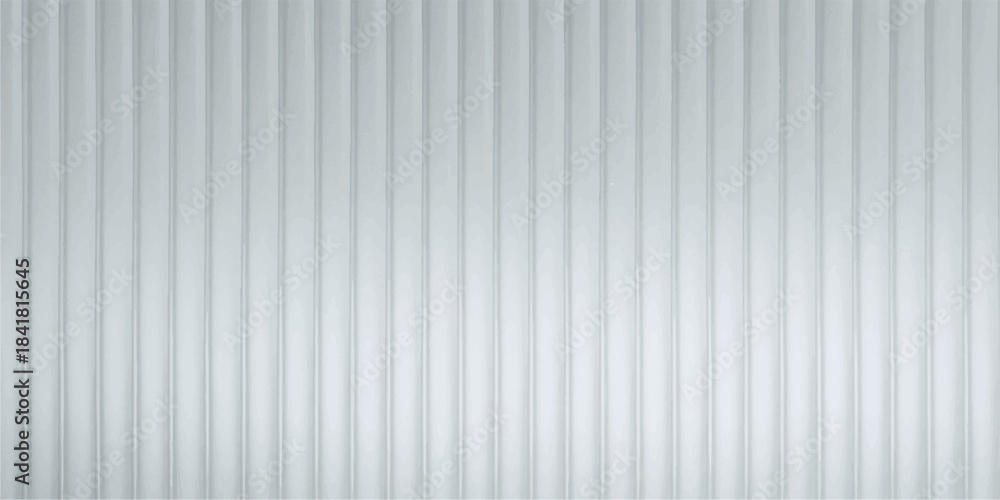 Fototapeta premium Abstract seamless industrial corrugated silver metal sheet texture with a gray and white striped pattern backdrop
