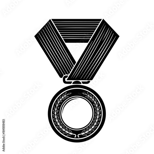 Medal of Honor: A detailed illustration of a prestigious medal, complete with a ribbon, symbolizing achievement, victory, and the pinnacle of honor.