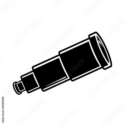 Observing the Cosmos: A sleek, classic telescope, ready to unlock the secrets of the cosmos and inspire a sense of wonder.