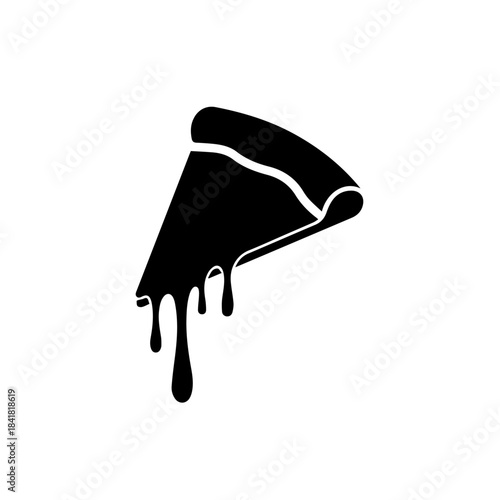 Black and white hand holding a black brush tool isolated vector illustration