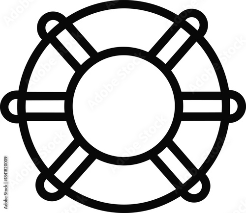 Lifebuoy Ring Safety Symbol Vector