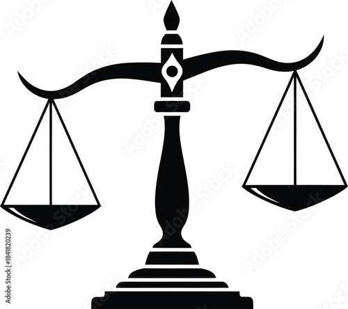Justice Scale Balance Law Symbol Vector