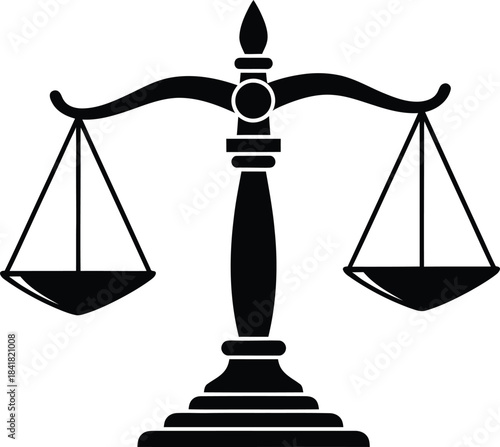 Justice Balance Scales Symbol Vector