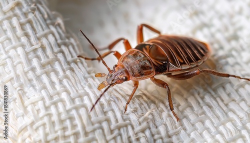 closeup of bed bugs on white fabric illustrates growing infestations and control needs in europe