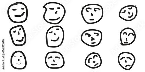 black and white icons