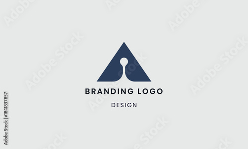 Abstract danger warning logo template
