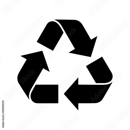 Recycling Symbol: A graphic depiction of the universal recycling symbol, a visual testament to the importance of environmental responsibility and resource conservation.
