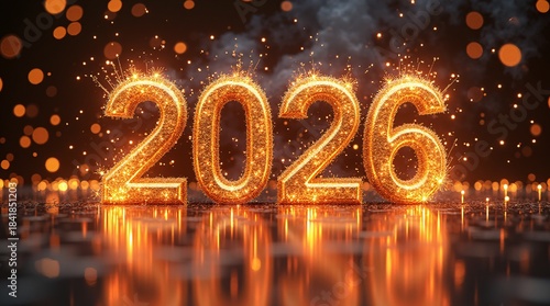 Sparkling 2026 New Year's Celebration