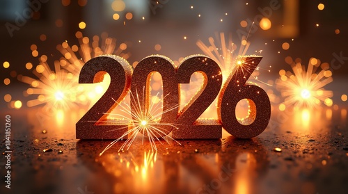 Sparkling 2026 New Year's Celebration