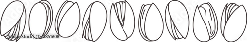 Minimalist black white continuous line overlapping ovals