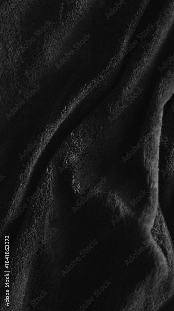 Fototapeta premium black and white background, abstract background, textured background, textile background, crumpled bed linen, sky